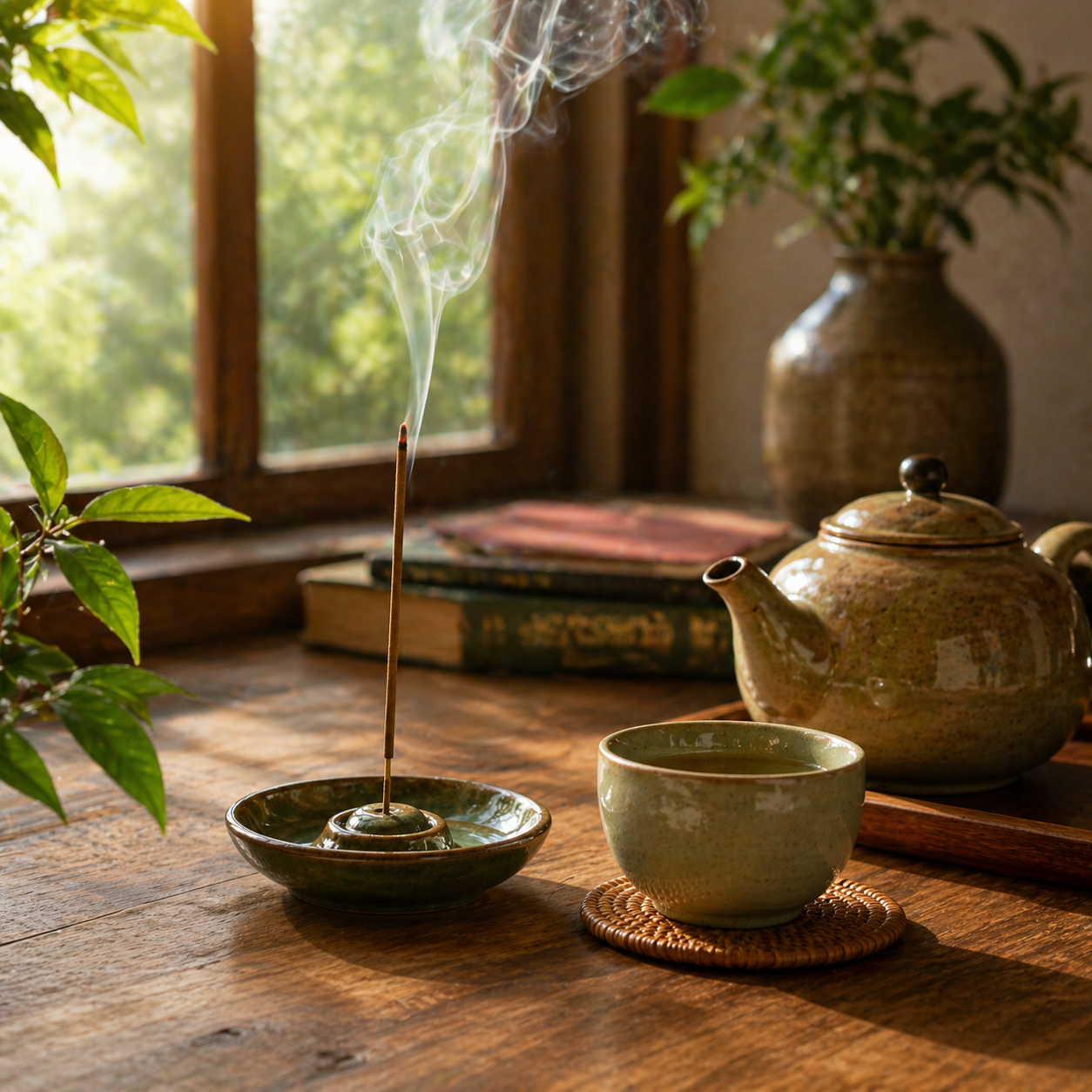 Nụ trầm xông phòng — không gian wellness