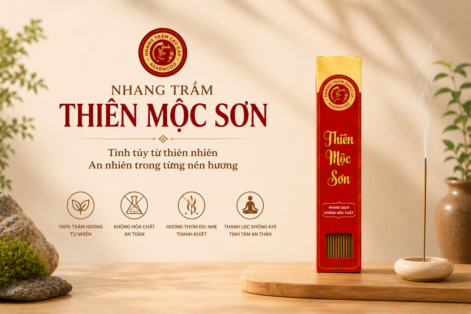 1 hộp Nhang Trầm Hương