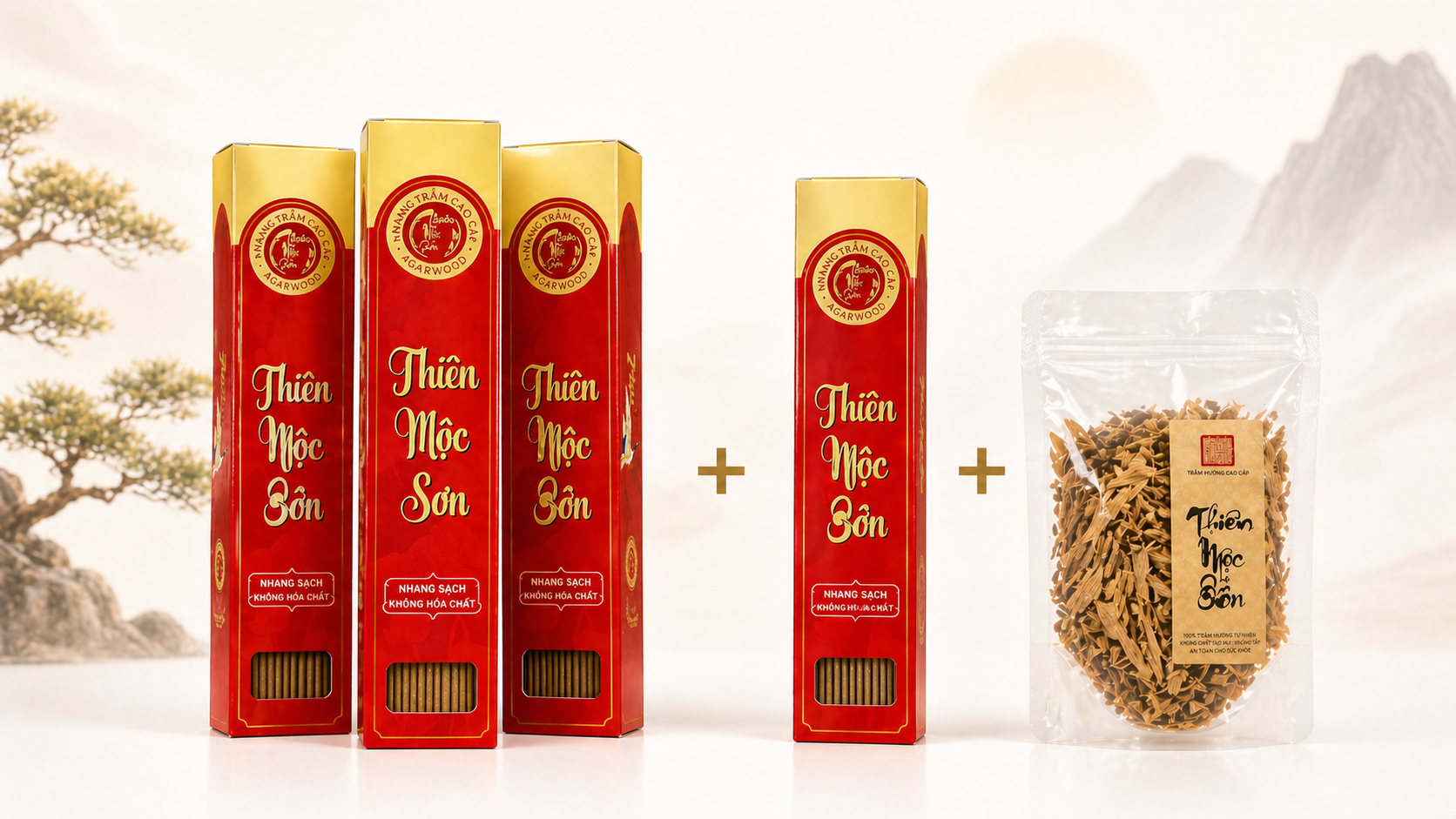 Combo 3 tặng 1 + túi dăm trầm — Thiên Mộc Sơn