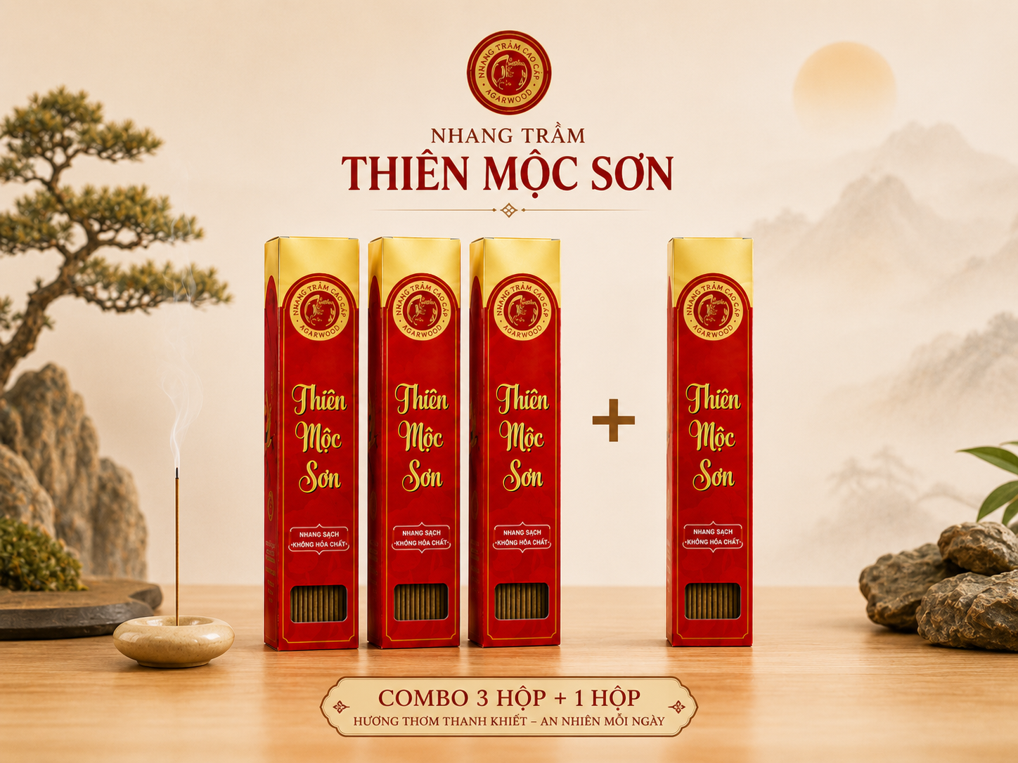 Combo nhang trầm 3 tặng 1 — Thiên Mộc Sơn