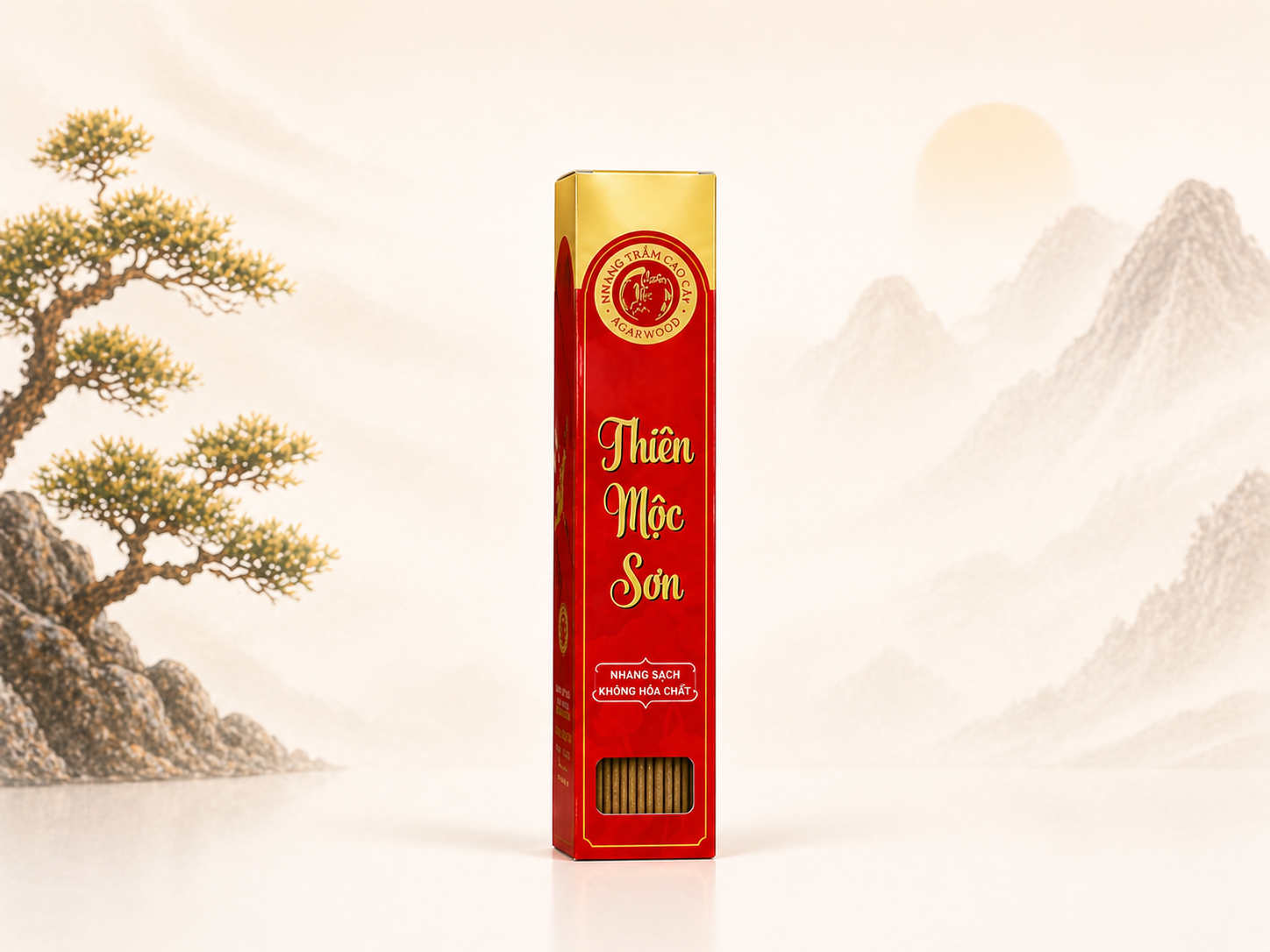 Nhang Trầm Hương Thiên Mộc Sơn — 1 hộp 300 nén